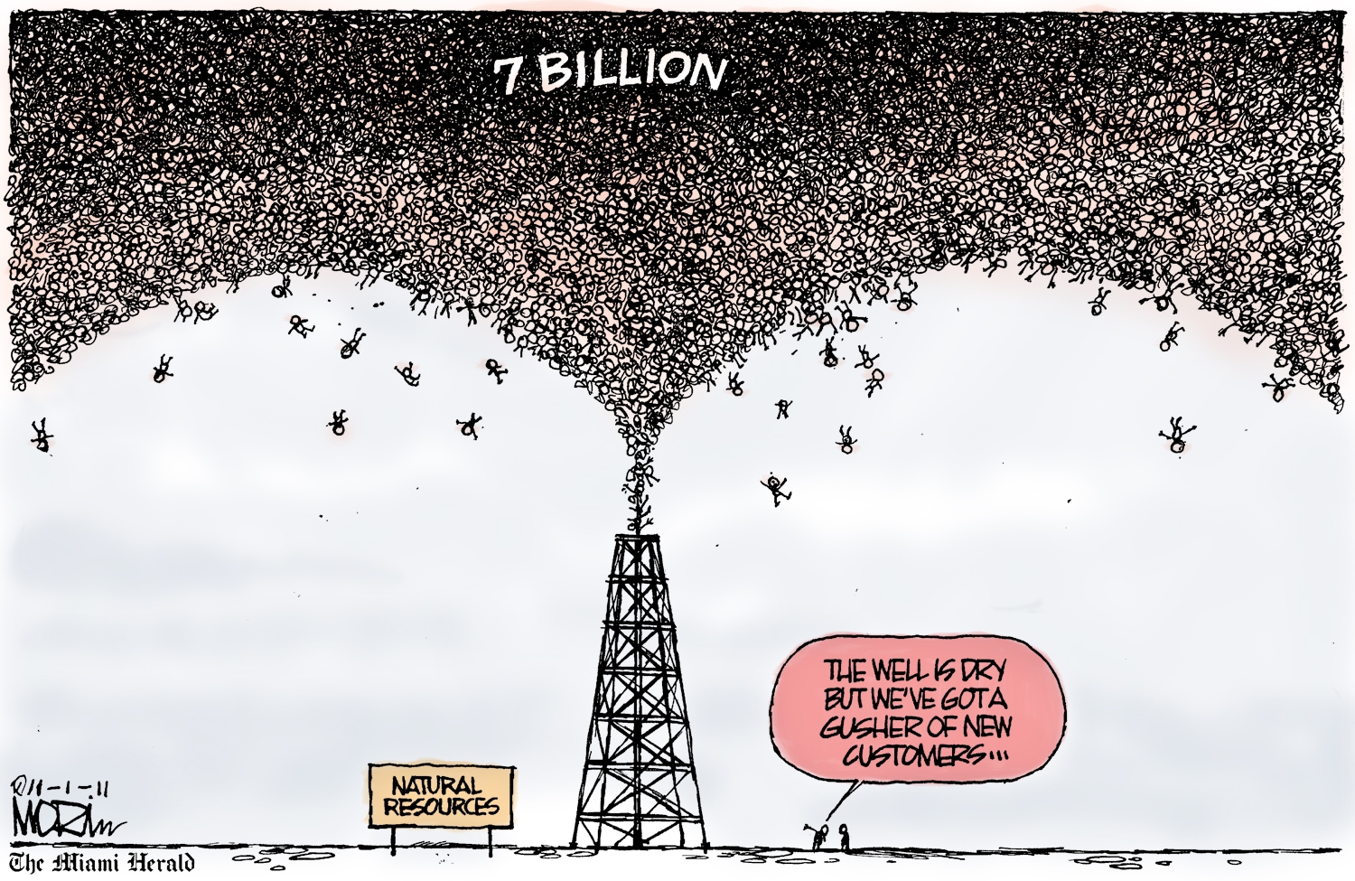 Overpopulated earth